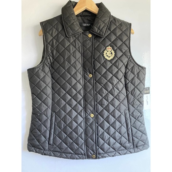 Ralph Lauren Jackets & Blazers - NEW Lauren Ralph Lauren Women's Quilted Insulated Vest Black Size Large NWT $140